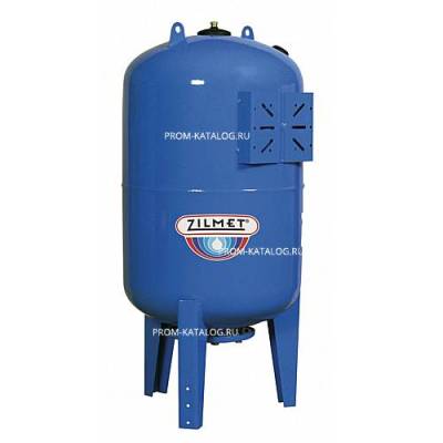 Гидроаккумулятор вертикальный синий Zilmet ULTRA-PRO - 60л. (PN10, мемб.бутил, фланец стальной)